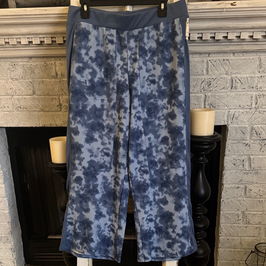 Logo By Lori Goldstein Blue And White Pants. Nwot
